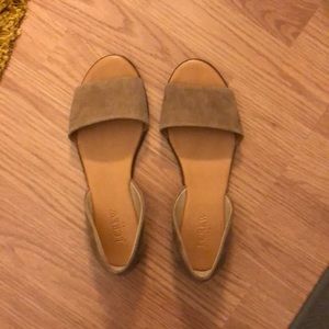 Nude J. Crew Factory flats